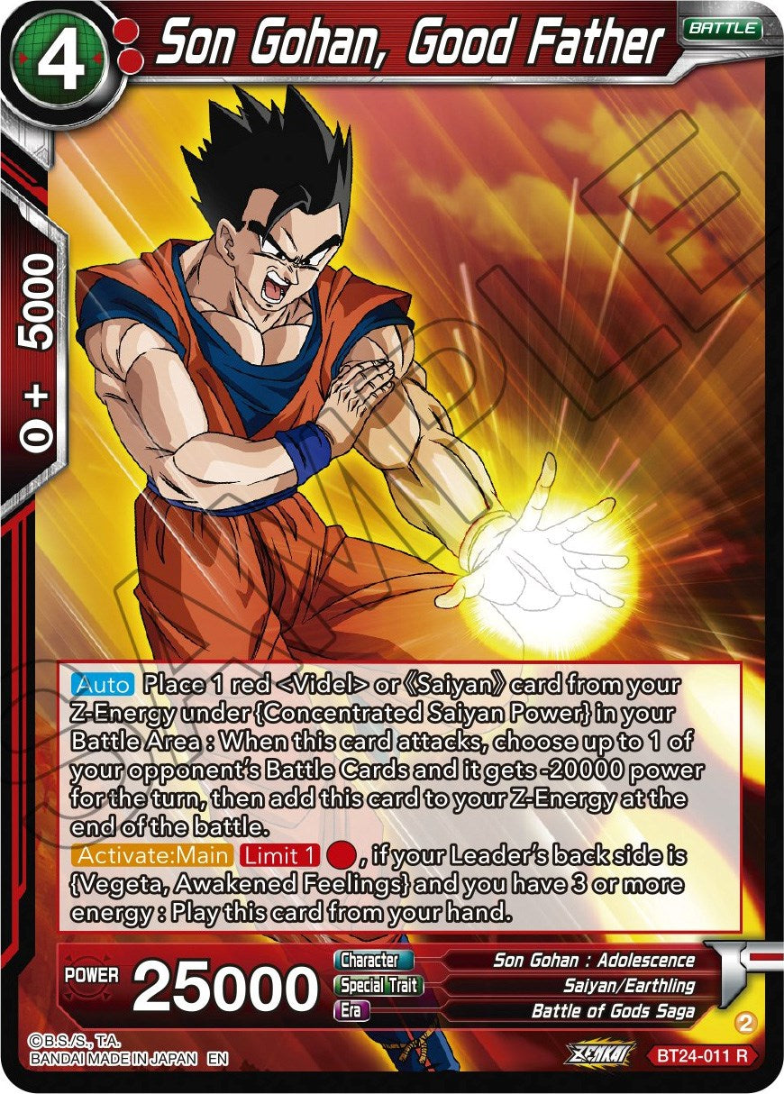 Son Gohan, Good Father (BT24-011) [Beyond Generations] | Dragon's Lair Comics and Fantasy Houston TX