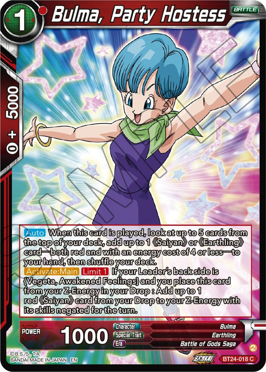 Bulma, Party Hostess (BT24-018) [Beyond Generations] | Dragon's Lair Comics and Fantasy Houston TX