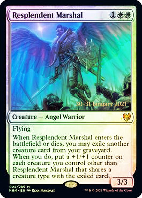 Resplendent Marshal [Kaldheim Prerelease Promos] | Dragon's Lair Comics and Fantasy Houston TX