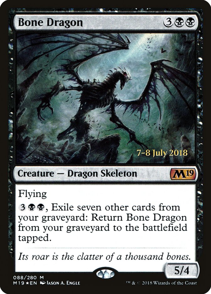 Bone Dragon [Core Set 2019 Prerelease Promos] | Dragon's Lair Comics and Fantasy Houston TX