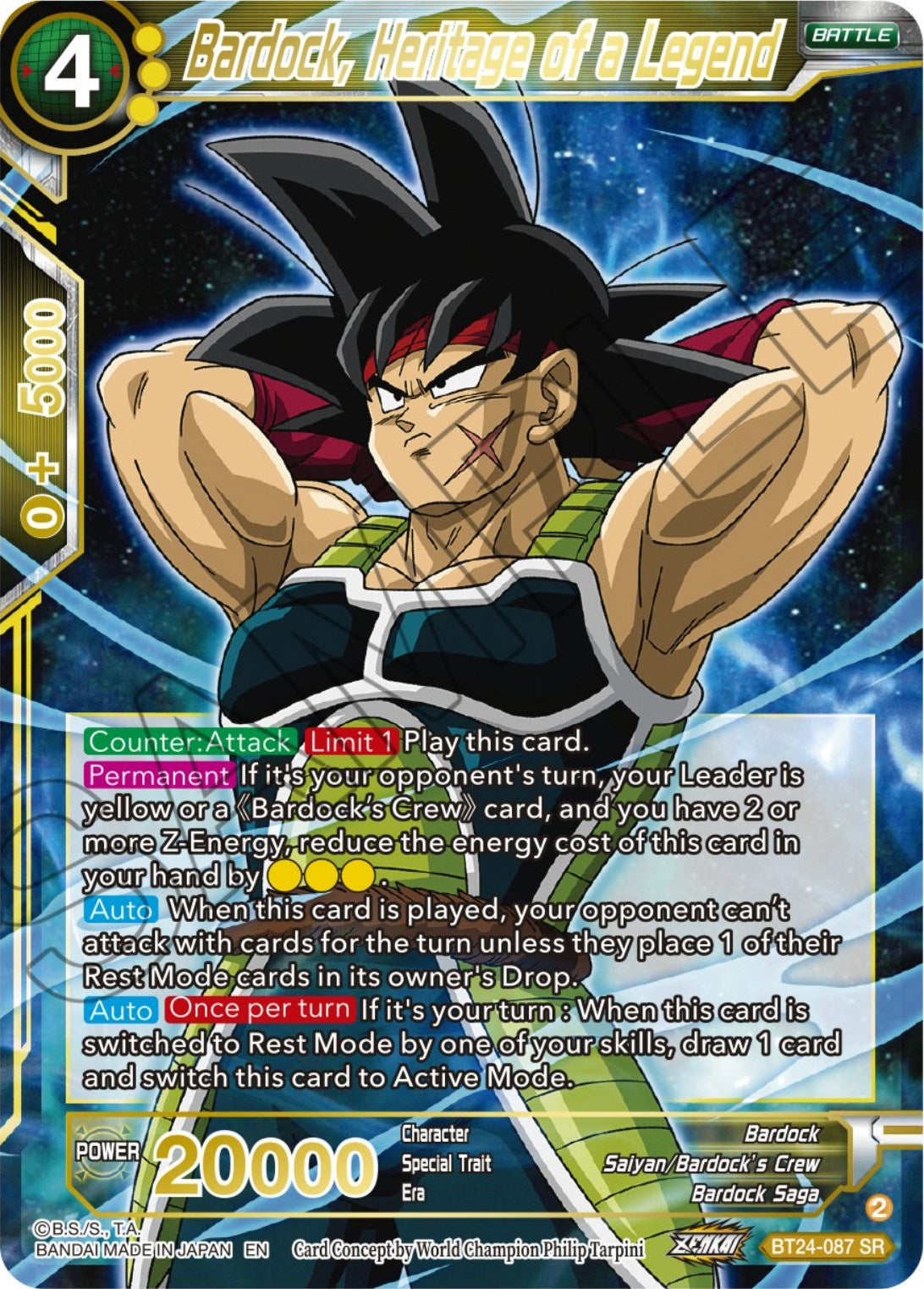 Bardock, Heritage of a Legend (BT24-087) [Beyond Generations] | Dragon's Lair Comics and Fantasy Houston TX