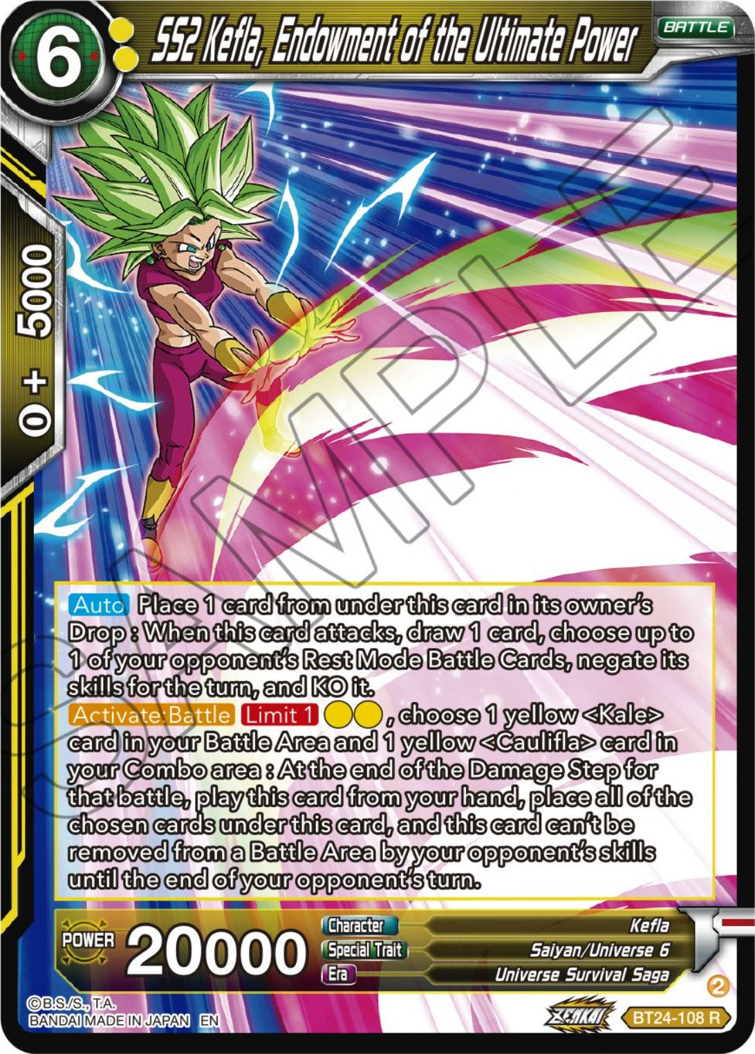 SS2 Kefla, Endowment of the Ultimate Power (BT24-108) [Beyond Generations] | Dragon's Lair Comics and Fantasy Houston TX