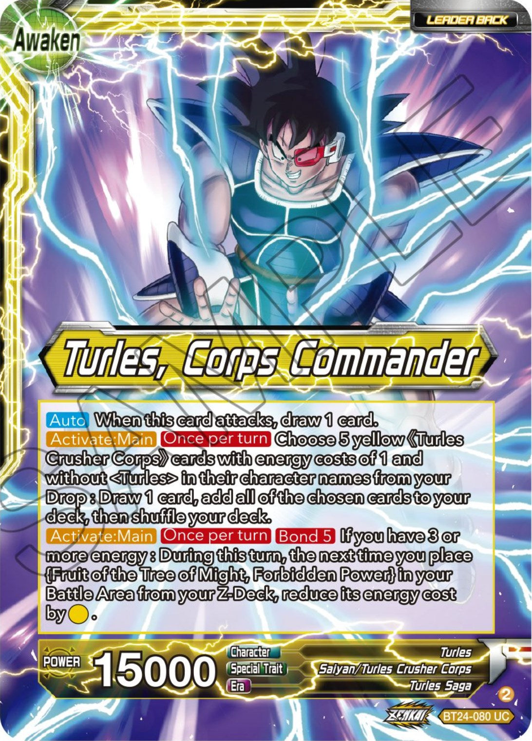 Turles // Turles, Corps Commander (BT24-080) [Beyond Generations] | Dragon's Lair Comics and Fantasy Houston TX