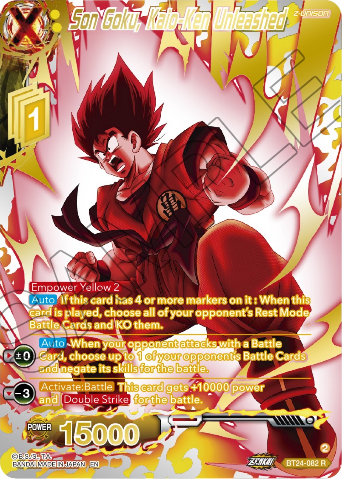 Son Goku, Kaio-Ken Unleashed (Collector Booster) (BT24-082) [Beyond Generations] | Dragon's Lair Comics and Fantasy Houston TX