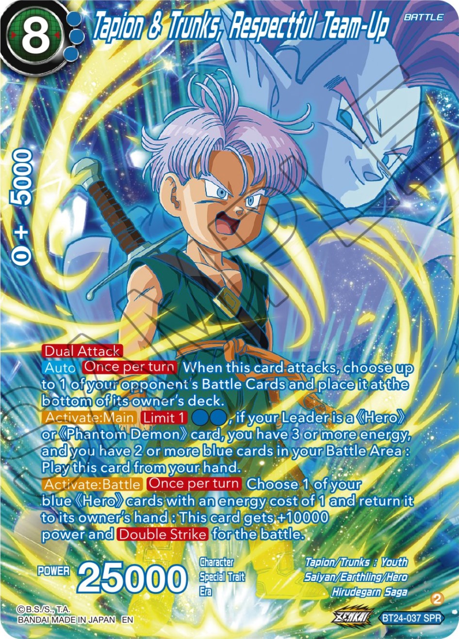 Tapin & Trunks, Respectful Team-Up (SPR) (BT24-037) [Beyond Generations] | Dragon's Lair Comics and Fantasy Houston TX