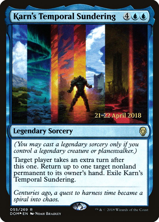 Karn's Temporal Sundering [Dominaria Prerelease Promos] | Dragon's Lair Comics and Fantasy Houston TX