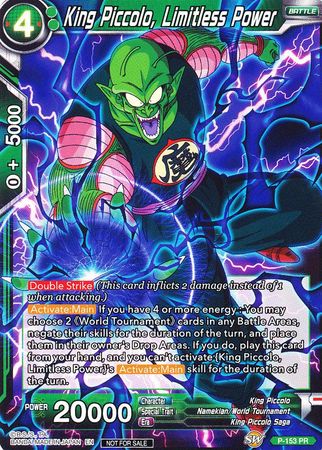 King Piccolo, Limitless Power (Power Booster) (P-153) [Promotion Cards] | Dragon's Lair Comics and Fantasy Houston TX