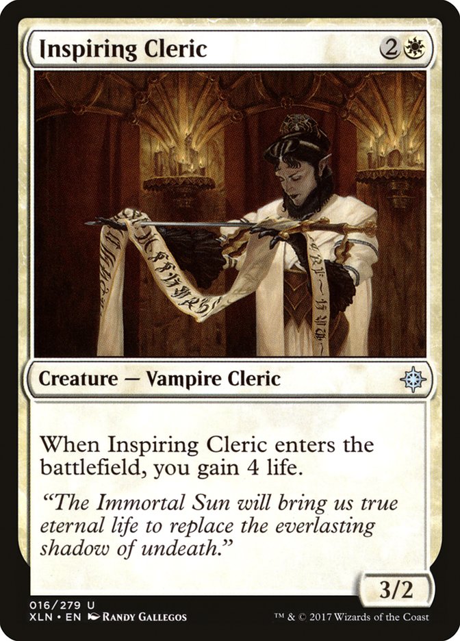 Inspiring Cleric [Ixalan] | Dragon's Lair Comics and Fantasy Houston TX