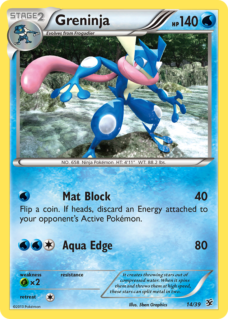 Greninja (14/39) [XY: Kalos Starter Set] | Dragon's Lair Comics and Fantasy Houston TX