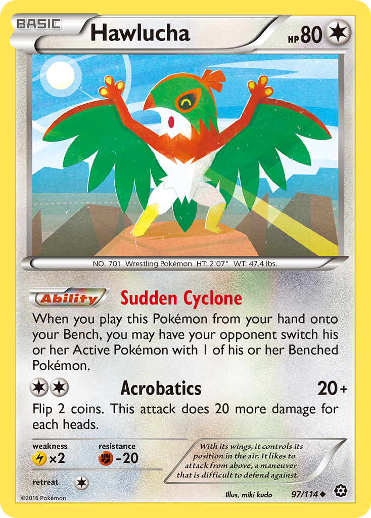 Hawlucha (97/114) [XY: Steam Siege] | Dragon's Lair Comics and Fantasy Houston TX