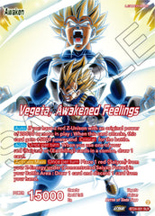 Vegeta // Vegeta, Awakened Feelings (SLR) (BT24-001) [Beyond Generations] | Dragon's Lair Comics and Fantasy Houston TX