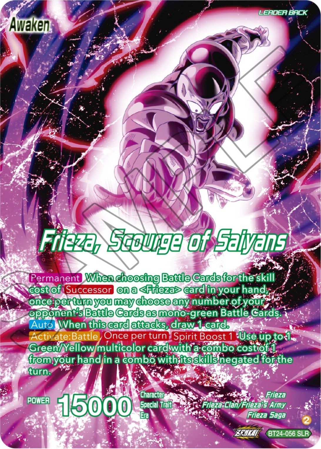 Frieza // Frieza, Scourge of Saiyans (SLR) (BT24-056) [Beyond Generations] | Dragon's Lair Comics and Fantasy Houston TX