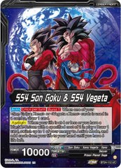 SS4 Son Goku & SS4 Vegeta // SS4 Vegito, Sparking Potara Warrior (SLR) (BT24-112) [Beyond Generations] | Dragon's Lair Comics and Fantasy Houston TX