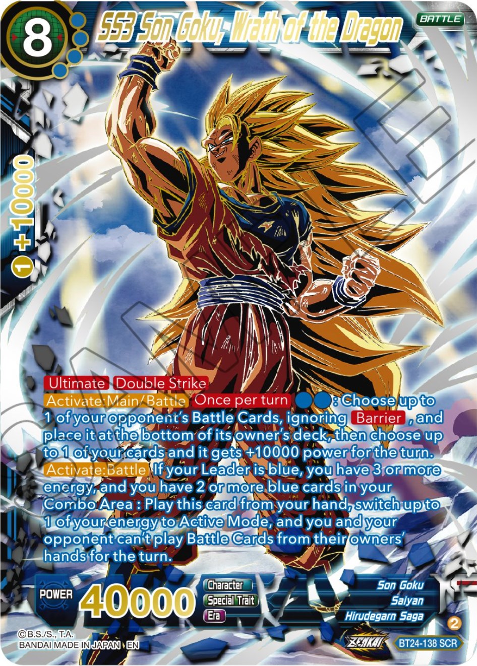 SS3 Son Goku, Wrath of the Dragon (Collector Booster) (BT24-138) [Beyond Generations] | Dragon's Lair Comics and Fantasy Houston TX