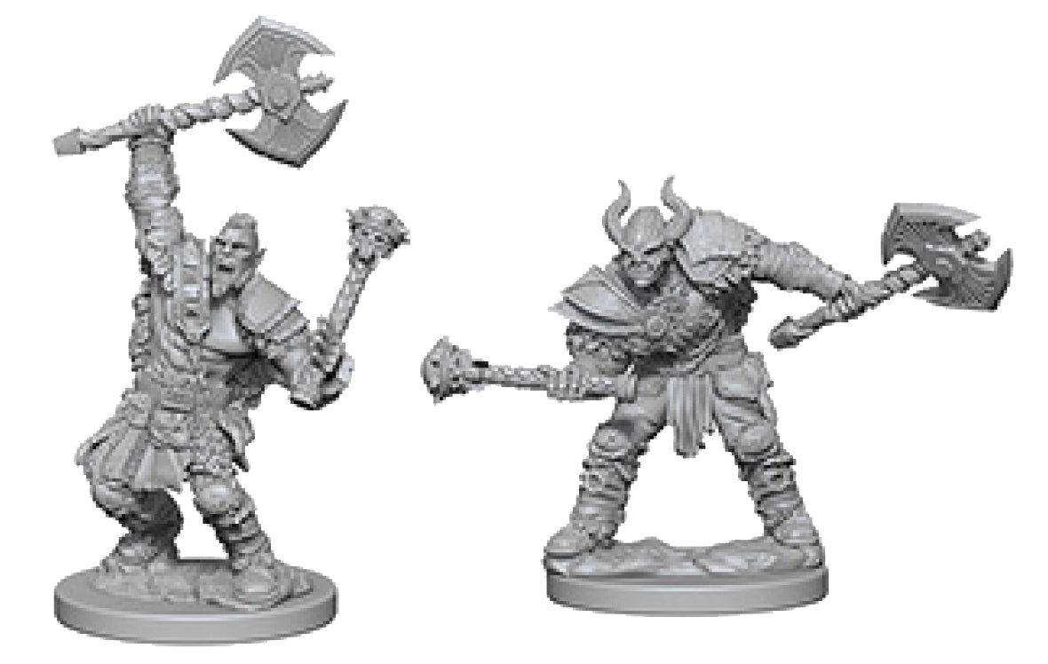 Wizkids Pathfinder Deep Cuts Unpainted Miniatures: W3 Half-Orc Male Barbarian | Dragon's Lair Comics and Fantasy Houston TX