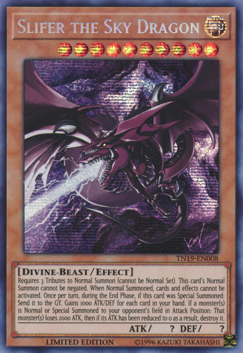 Slifer the Sky Dragon [TN19-EN008] Prismatic Secret Rare | Dragon's Lair Comics and Fantasy Houston TX