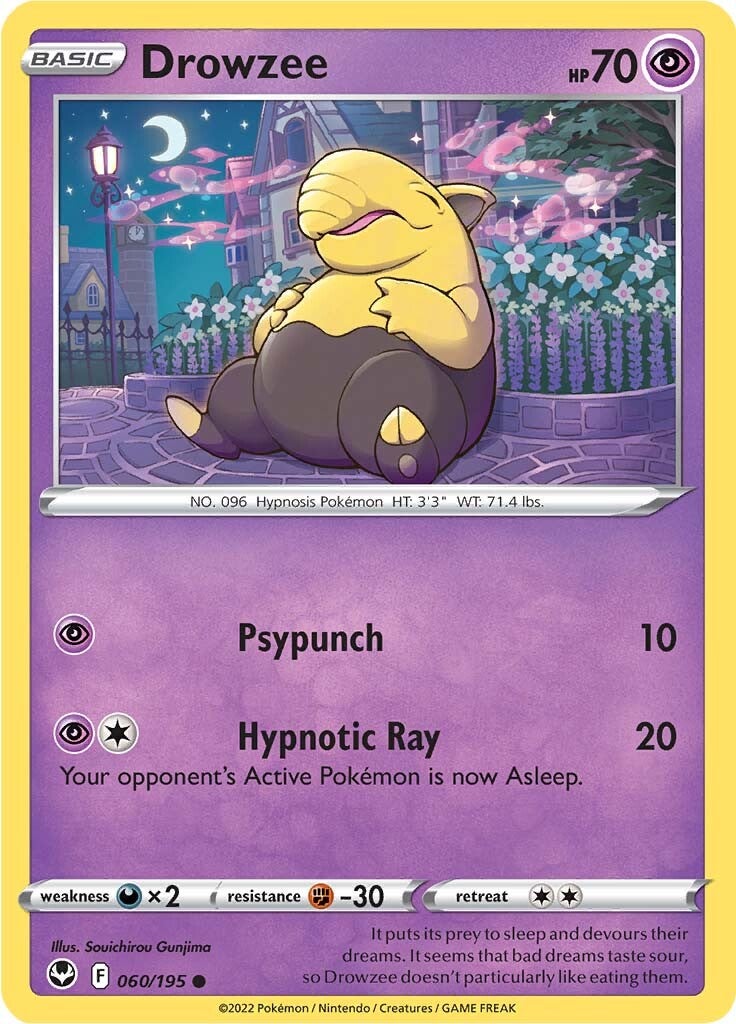 Drowzee (060/195) [Sword & Shield: Silver Tempest] | Dragon's Lair Comics and Fantasy Houston TX