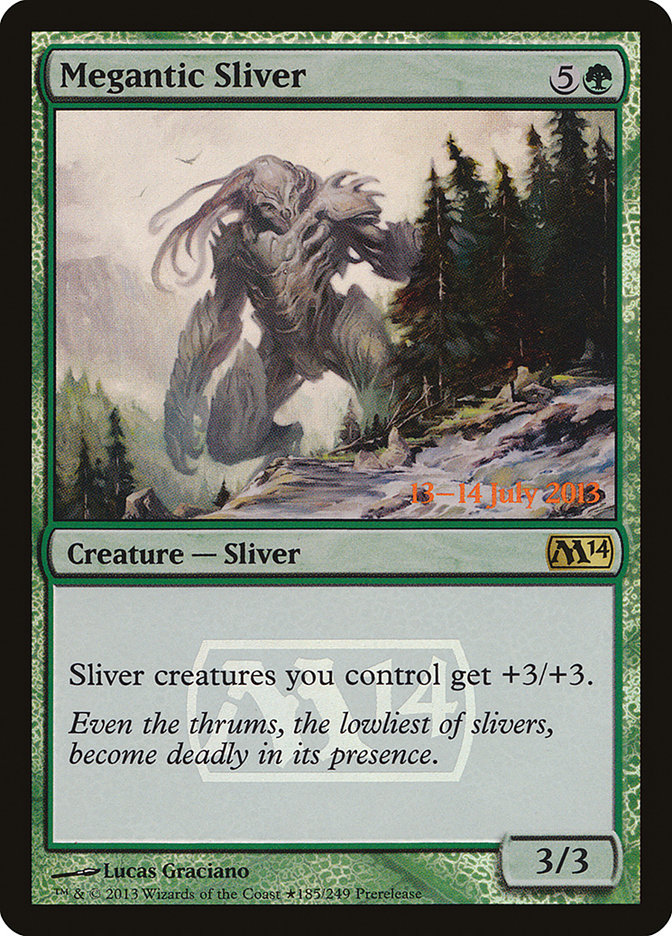 Megantic Sliver [Magic 2014 Prerelease Promos] | Dragon's Lair Comics and Fantasy Houston TX