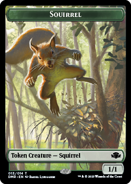 Elephant // Squirrel Double-Sided Token [Dominaria Remastered Tokens] | Dragon's Lair Comics and Fantasy Houston TX