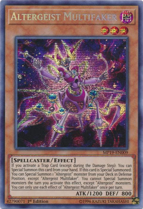 Altergeist Multifaker [MP19-EN009] Prismatic Secret Rare | Dragon's Lair Comics and Fantasy Houston TX