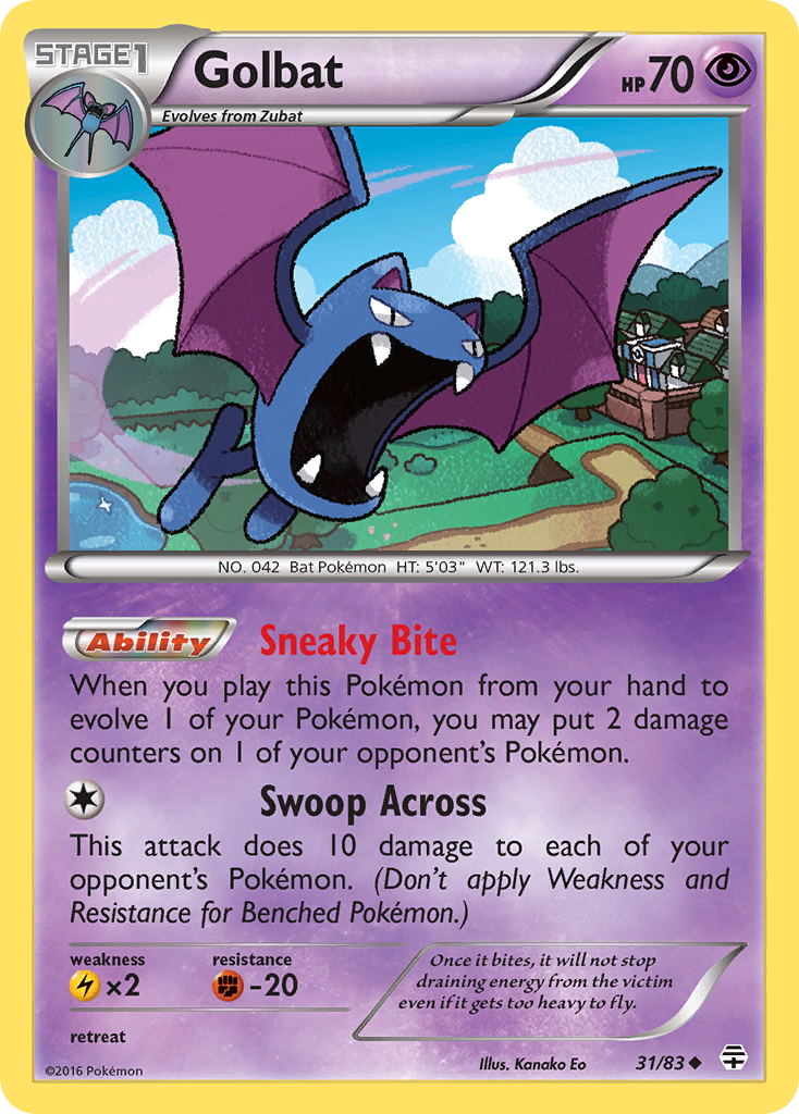 Golbat (31/83) [XY: Generations] | Dragon's Lair Comics and Fantasy Houston TX