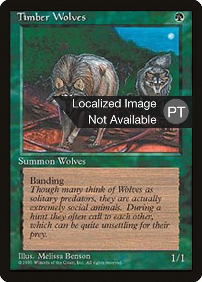 Timber Wolves [Fourth Edition (Foreign Black Border)] | Dragon's Lair Comics and Fantasy Houston TX