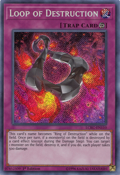 Loop of Destruction [LCKC-EN110] Secret Rare | Dragon's Lair Comics and Fantasy Houston TX