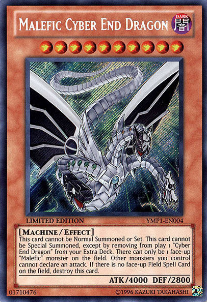 Malefic Cyber End Dragon [YMP1-EN004] Secret Rare | Dragon's Lair Comics and Fantasy Houston TX