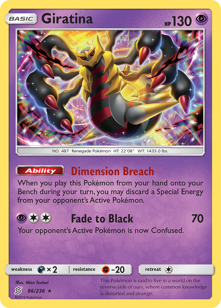 Giratina (86/236) [Sun & Moon: Unified Minds] | Dragon's Lair Comics and Fantasy Houston TX