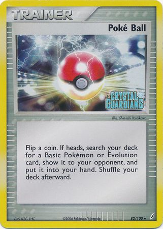 Poke Ball (82/100) (Stamped) [EX: Crystal Guardians] | Dragon's Lair Comics and Fantasy Houston TX