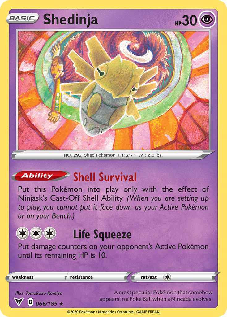 Shedinja (066/185) [Sword & Shield: Vivid Voltage] | Dragon's Lair Comics and Fantasy Houston TX