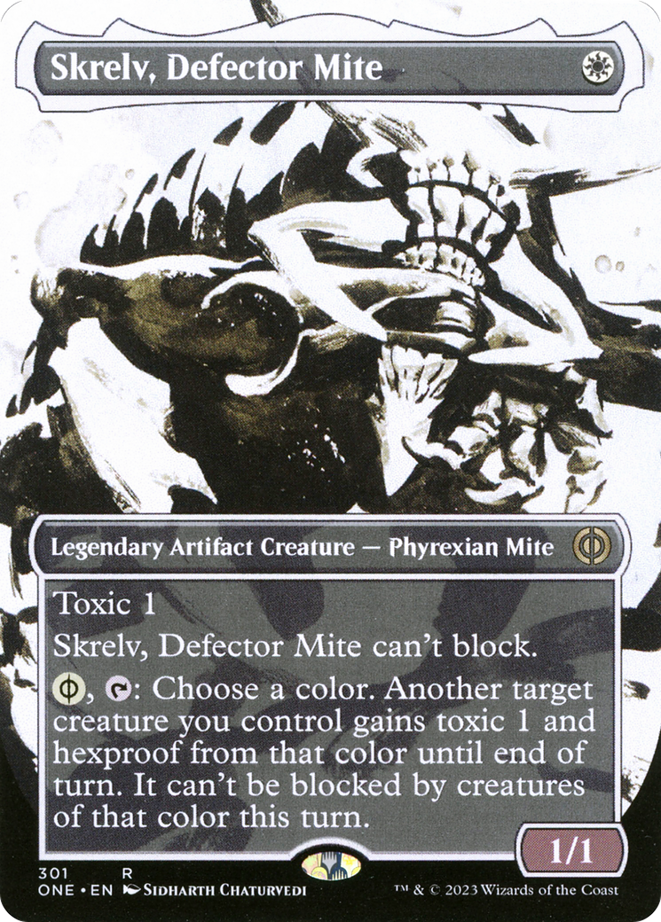 Skrelv, Defector Mite (Borderless Ichor) [Phyrexia: All Will Be One] | Dragon's Lair Comics and Fantasy Houston TX