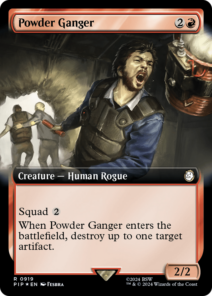 Powder Ganger (Extended Art) (Surge Foil) [Fallout] | Dragon's Lair Comics and Fantasy Houston TX