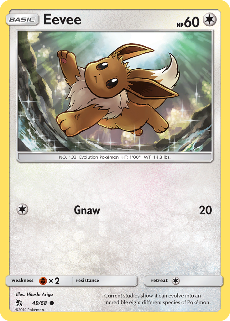 Eevee (49/68) [Sun & Moon: Hidden Fates] | Dragon's Lair Comics and Fantasy Houston TX