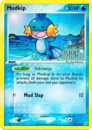 Mudkip (57/100) (Stamped) [EX: Crystal Guardians] | Dragon's Lair Comics and Fantasy Houston TX