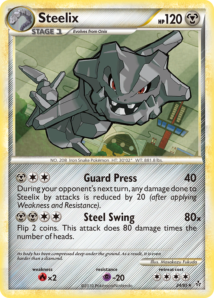 Steelix (24/95) [HeartGold & SoulSilver: Unleashed] | Dragon's Lair Comics and Fantasy Houston TX