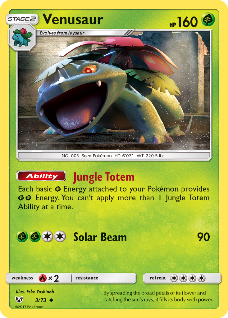 Venusaur (3/73) [Sun & Moon: Shining Legends] | Dragon's Lair Comics and Fantasy Houston TX