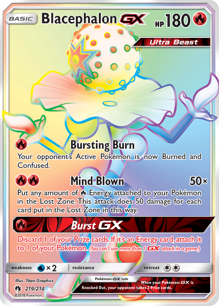 Blacephalon GX (219/214) [Sun & Moon: Lost Thunder] | Dragon's Lair Comics and Fantasy Houston TX