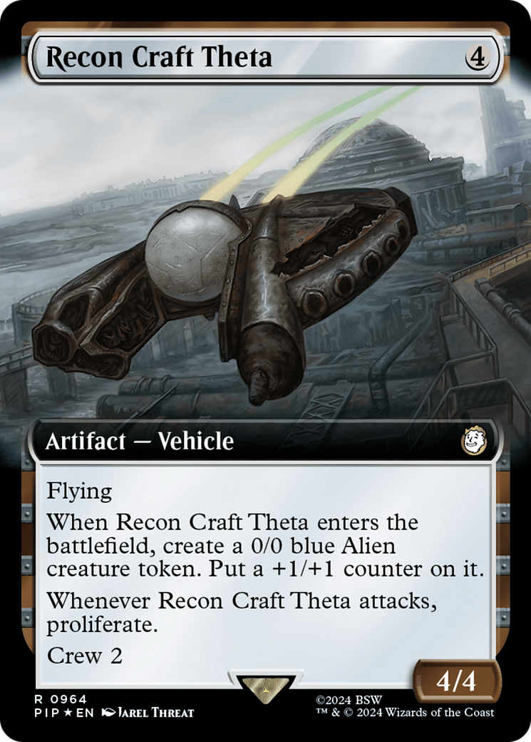 Recon Craft Theta (Extended Art) (Surge Foil) [Fallout] | Dragon's Lair Comics and Fantasy Houston TX