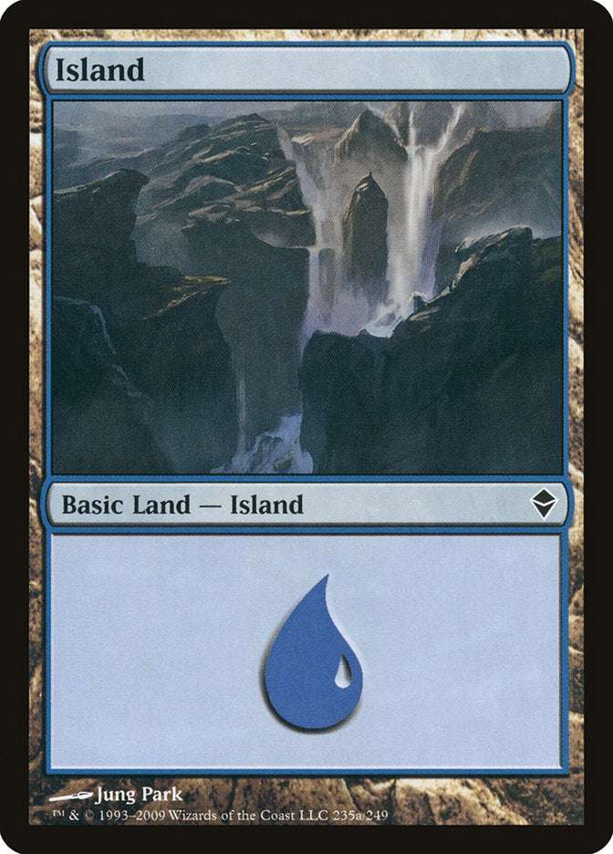 Island (235a) [Zendikar] | Dragon's Lair Comics and Fantasy Houston TX