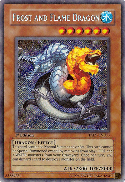 Frost and Flame Dragon [TAEV-EN033] Secret Rare | Dragon's Lair Comics and Fantasy Houston TX