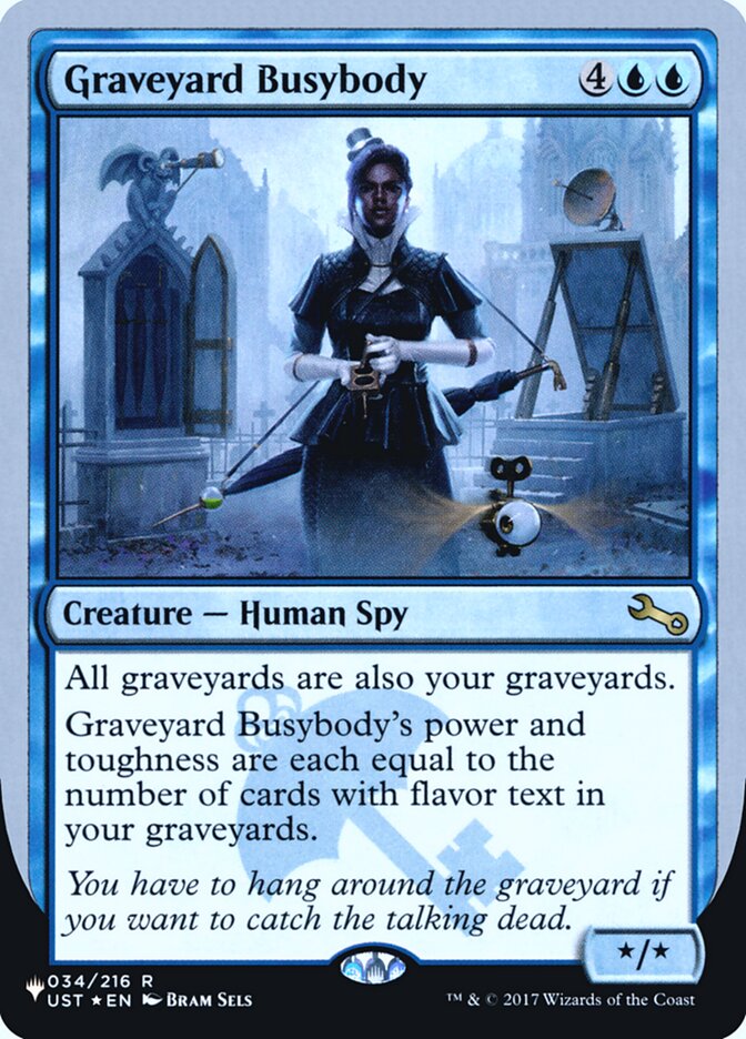 Graveyard Busybody (Unfinity Foil Edition) [The List] | Dragon's Lair Comics and Fantasy Houston TX