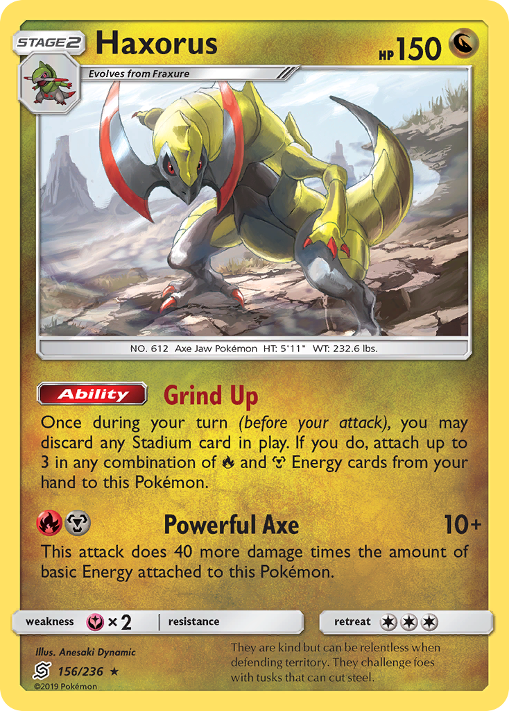 Haxorus (156/236) [Sun & Moon: Unified Minds] | Dragon's Lair Comics and Fantasy Houston TX