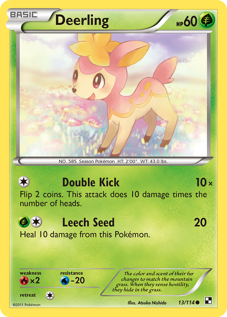 Deerling (13/114) [Black & White: Base Set] | Dragon's Lair Comics and Fantasy Houston TX