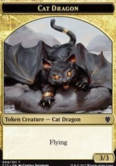 Cat Dragon // Dragon (006) Double-Sided Token [Commander 2017 Tokens] | Dragon's Lair Comics and Fantasy Houston TX