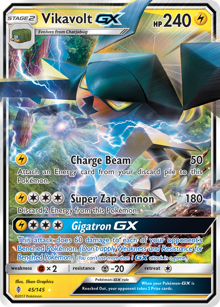 Vikavolt GX (45/145) [Sun & Moon: Guardians Rising] | Dragon's Lair Comics and Fantasy Houston TX