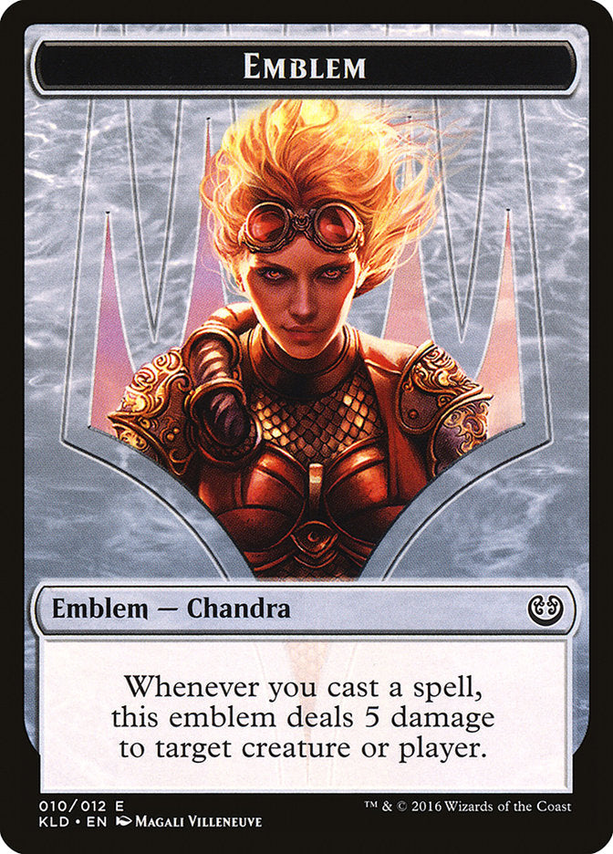 Chandra, Torch of Defiance Emblem [Kaladesh Tokens] | Dragon's Lair Comics and Fantasy Houston TX