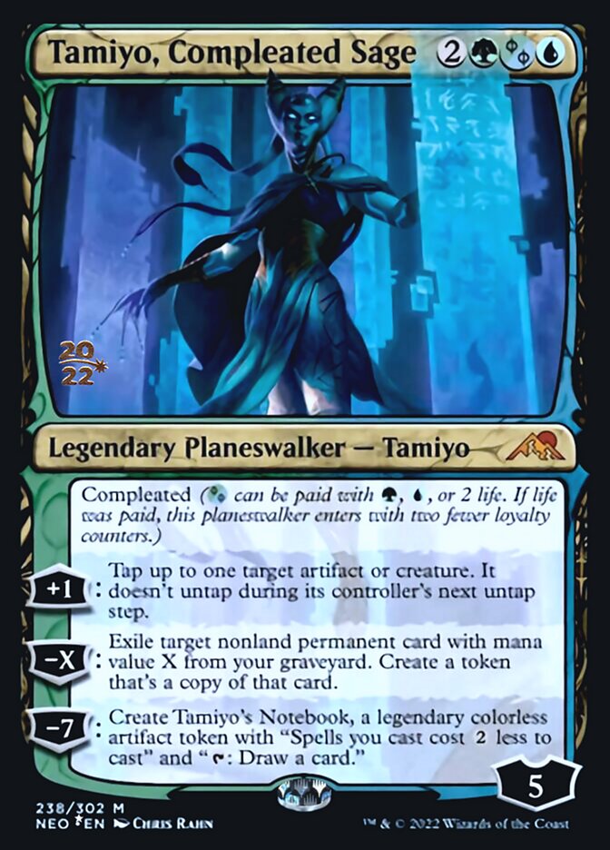 Tamiyo, Compleated Sage [Kamigawa: Neon Dynasty Prerelease Promos] | Dragon's Lair Comics and Fantasy Houston TX