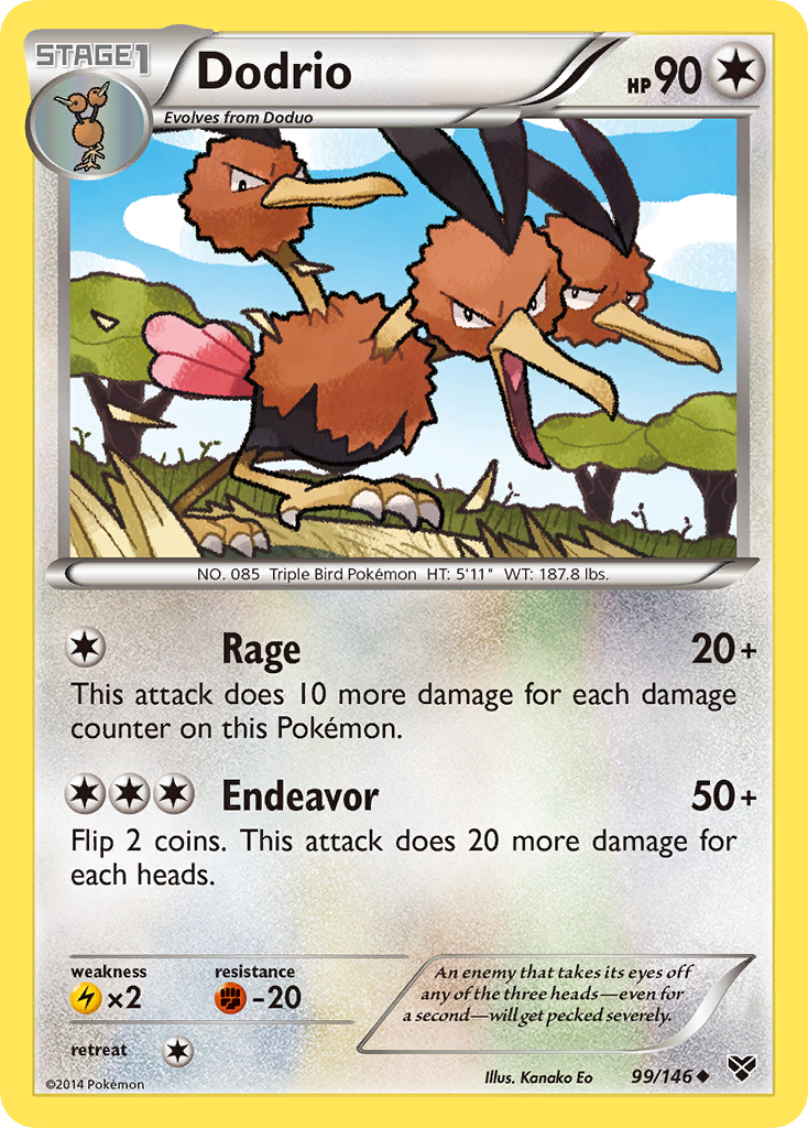 Dodrio (99/146) [XY: Base Set] | Dragon's Lair Comics and Fantasy Houston TX