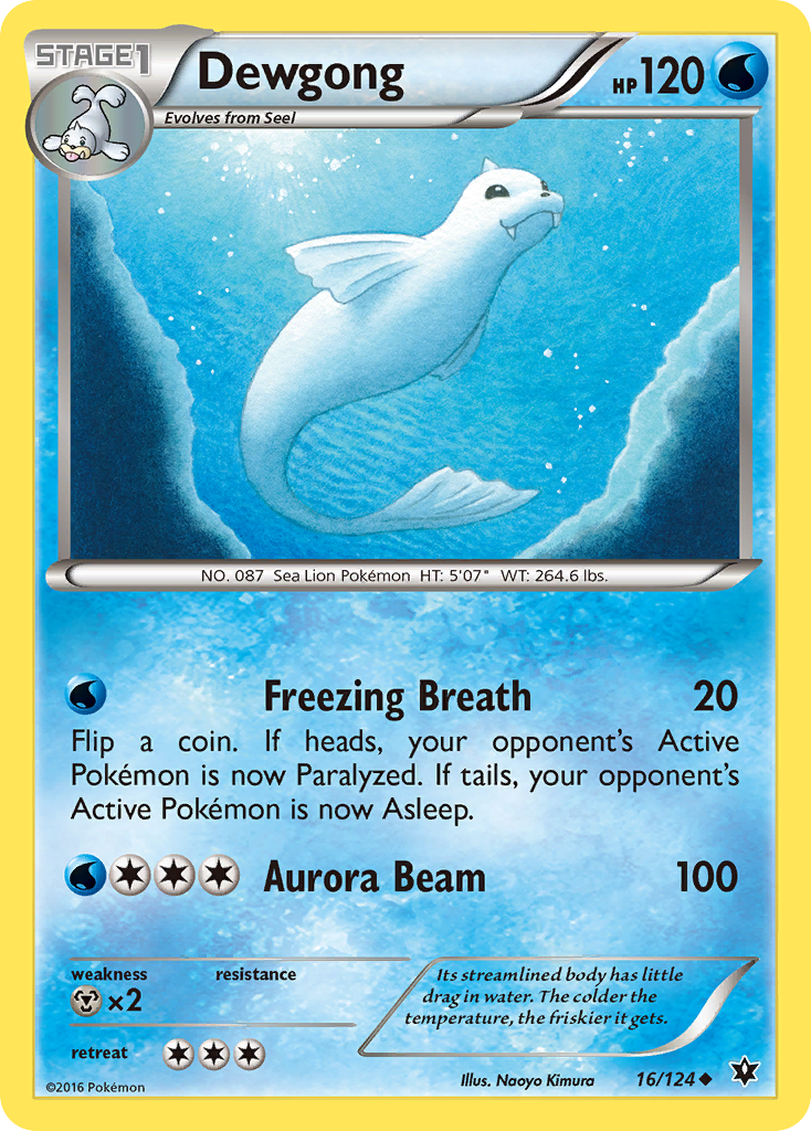 Dewgong (16/124) [XY: Fates Collide] | Dragon's Lair Comics and Fantasy Houston TX